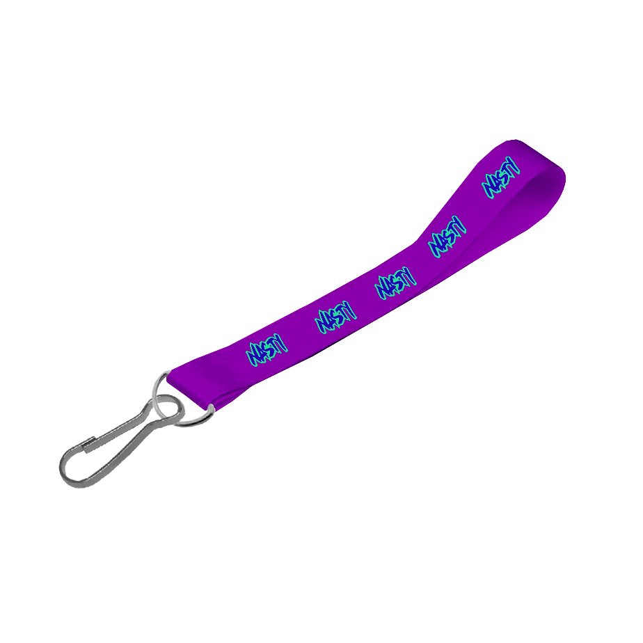 Satin Wrist Phone Strap D/Sided Print with Swivel Hook 15 x 340mm